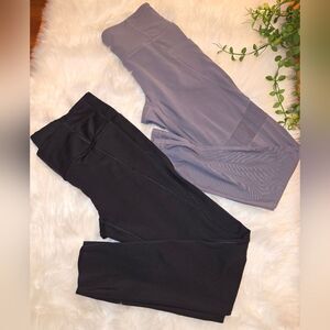 Athleta Bundle Black XS Gray S Womens Leggings